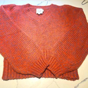 Lili Sidonio VNeck Marbled Sweater